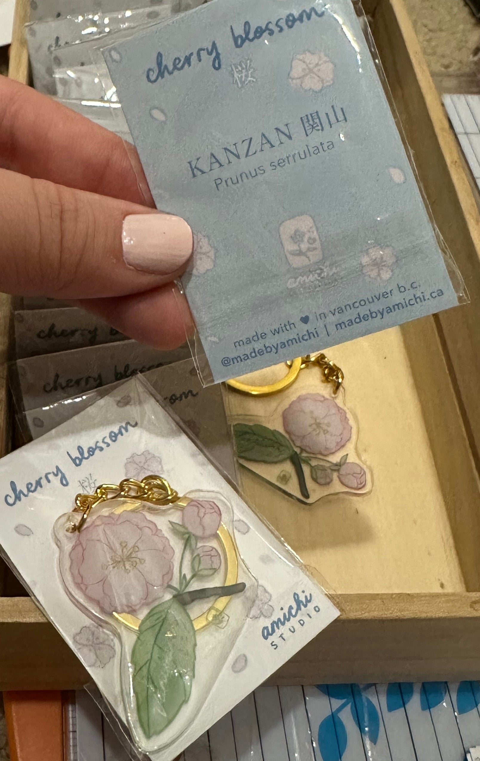 Vancouver Cherry Blossom Acrylic Keychain