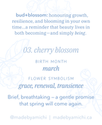 03. Cherry Blossom ✿ bud+blossom | Birth Flower Enamel Pin