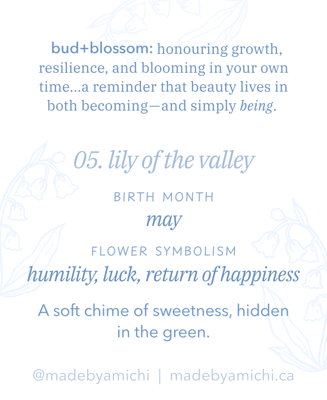 05. Lily of the Valley ✿ bud+blossom | Birth Flower Enamel Pin