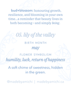 05. Lily of the Valley ✿ bud+blossom | Birth Flower Enamel Pin