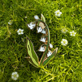 05. Lily of the Valley ✿ bud+blossom | Birth Flower Enamel Pin