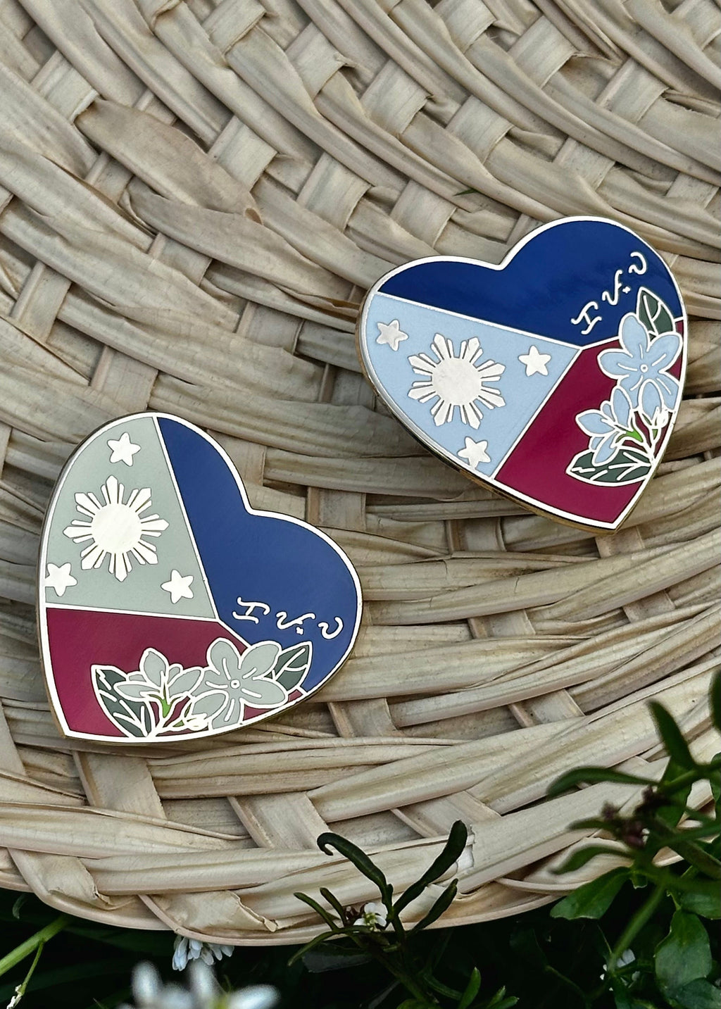 Pusong Pinoy / Filipino Heart Enamel Pin ✿ bud+blossom