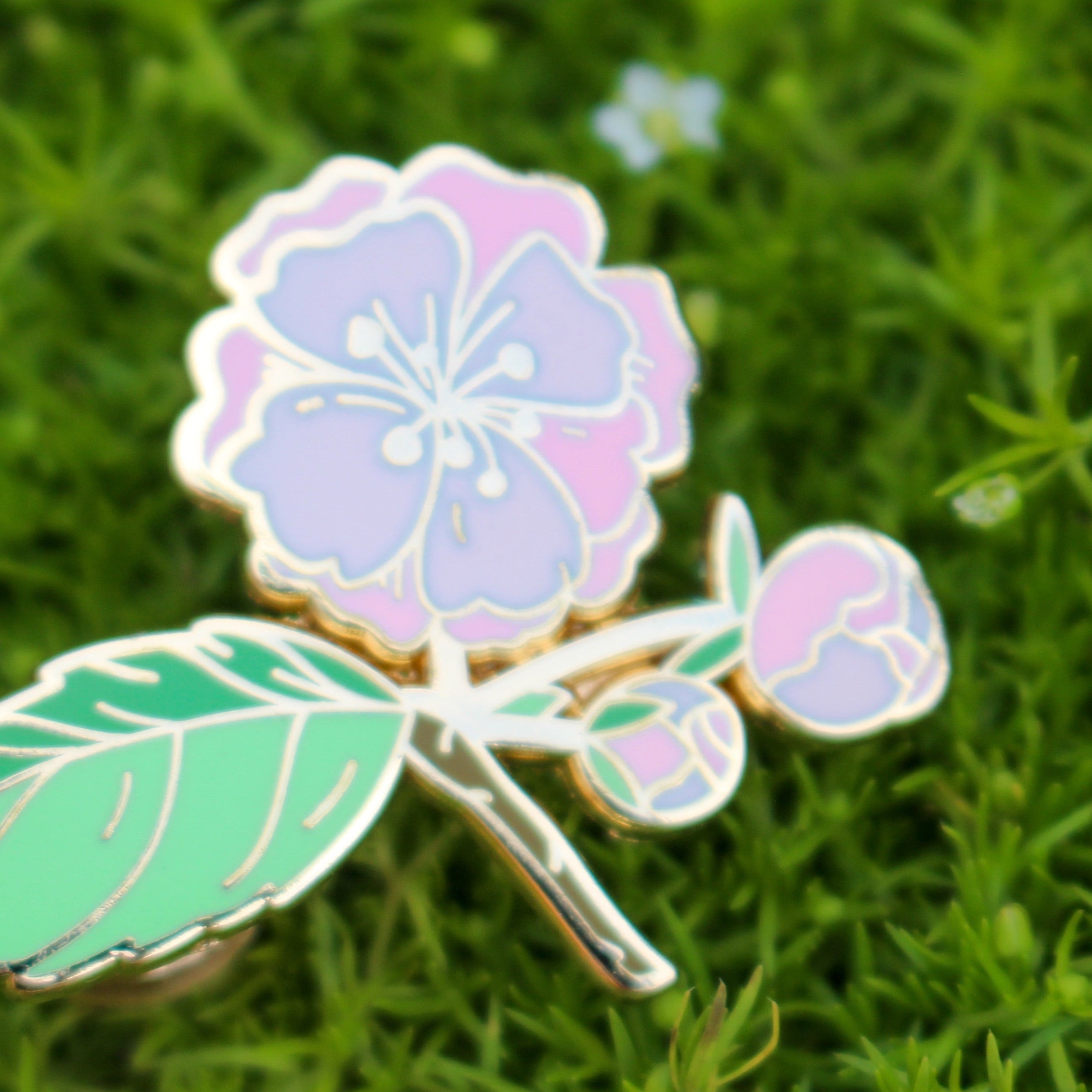 03. Cherry Blossom ✿ bud+blossom | Birth Flower Enamel Pin