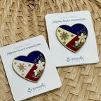 Pusong Pinoy / Filipino Heart Enamel Pin ✿ bud+blossom