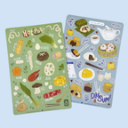 Hot Pot Waterproof Sticker Sheet
