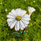 04. Daisy ✿ bud+blossom | Birth Flower Enamel Pin