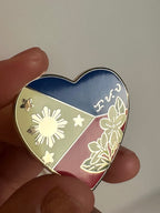 Pusong Pinoy / Filipino Heart Enamel Pin ✿ bud+blossom