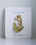 05. Lily of the Valley ✿ bud+blossom | Birth Flower Enamel Pin