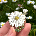 04. Daisy ✿ bud+blossom | Birth Flower Enamel Pin