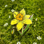 12. Narcissus ✿ bud+blossom | Birth Flower Enamel Pin