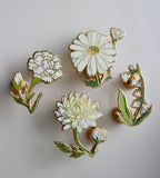 01. Carnation ✿ bud+blossom | Birth Flower Enamel Pin