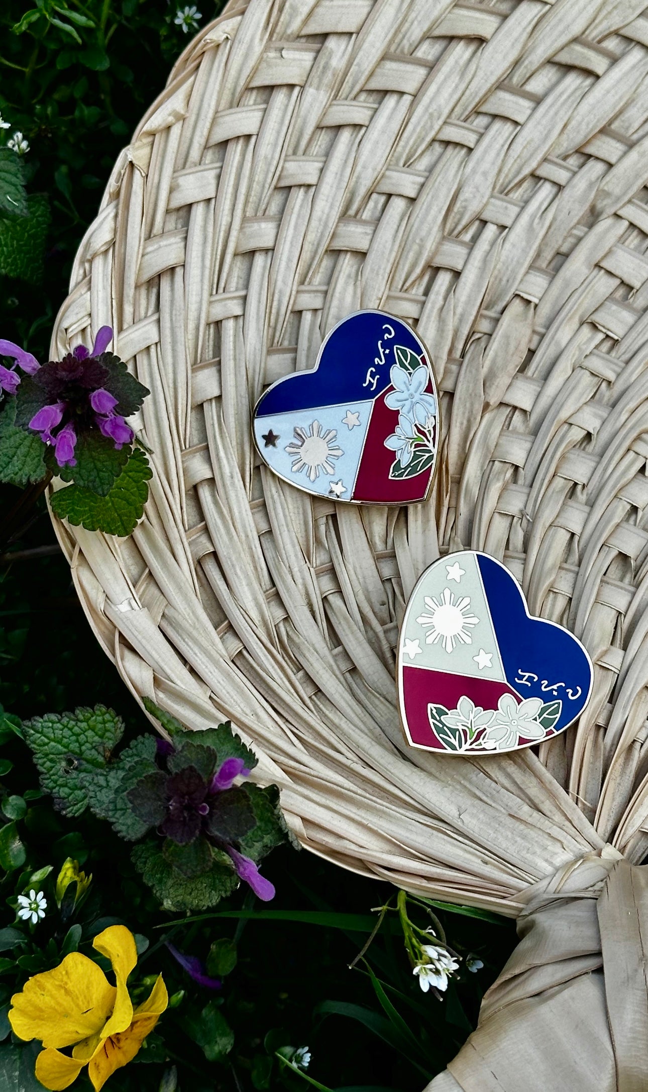 Pusong Pinoy / Filipino Heart Enamel Pin ✿ bud+blossom