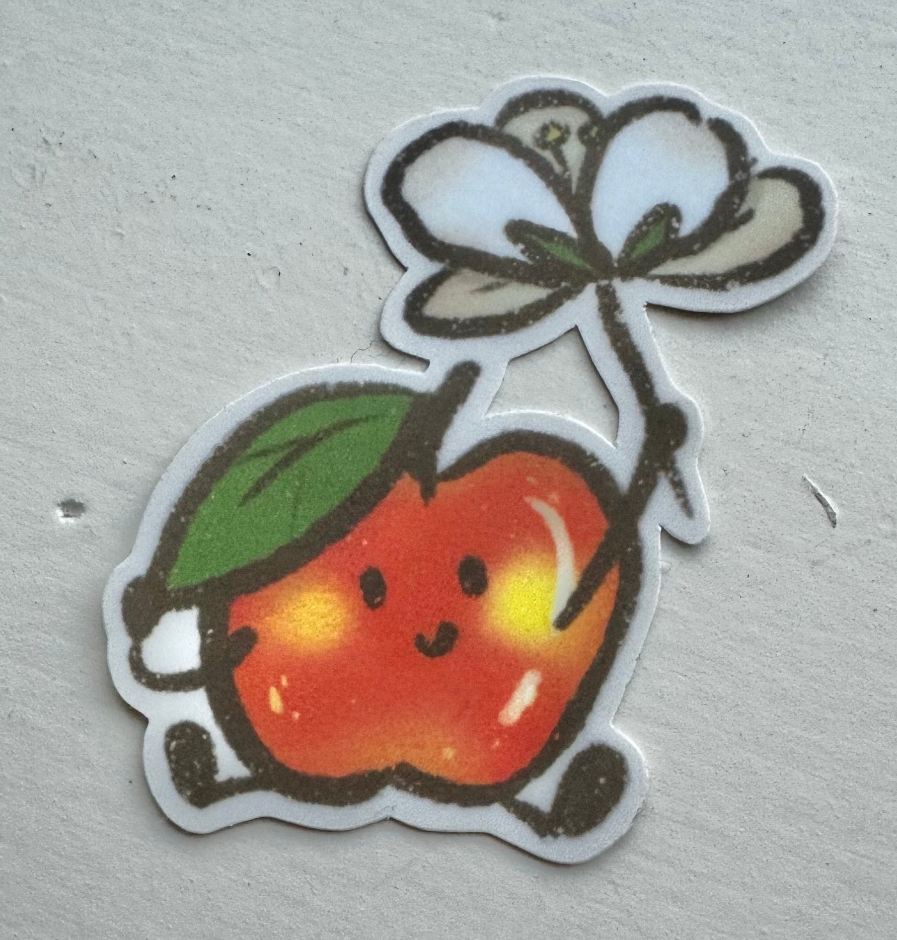 Apple Blossom Vinyl Sticker